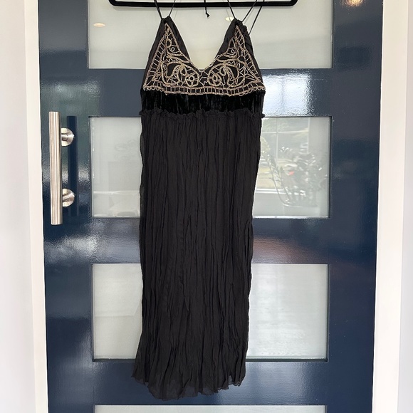 Nicole Miller MillerGIRL Beaded Black Dress, Size 4 - Picture 2 of 5